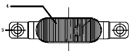 LED navaid lamp optical assembly used for generating rectangular spots