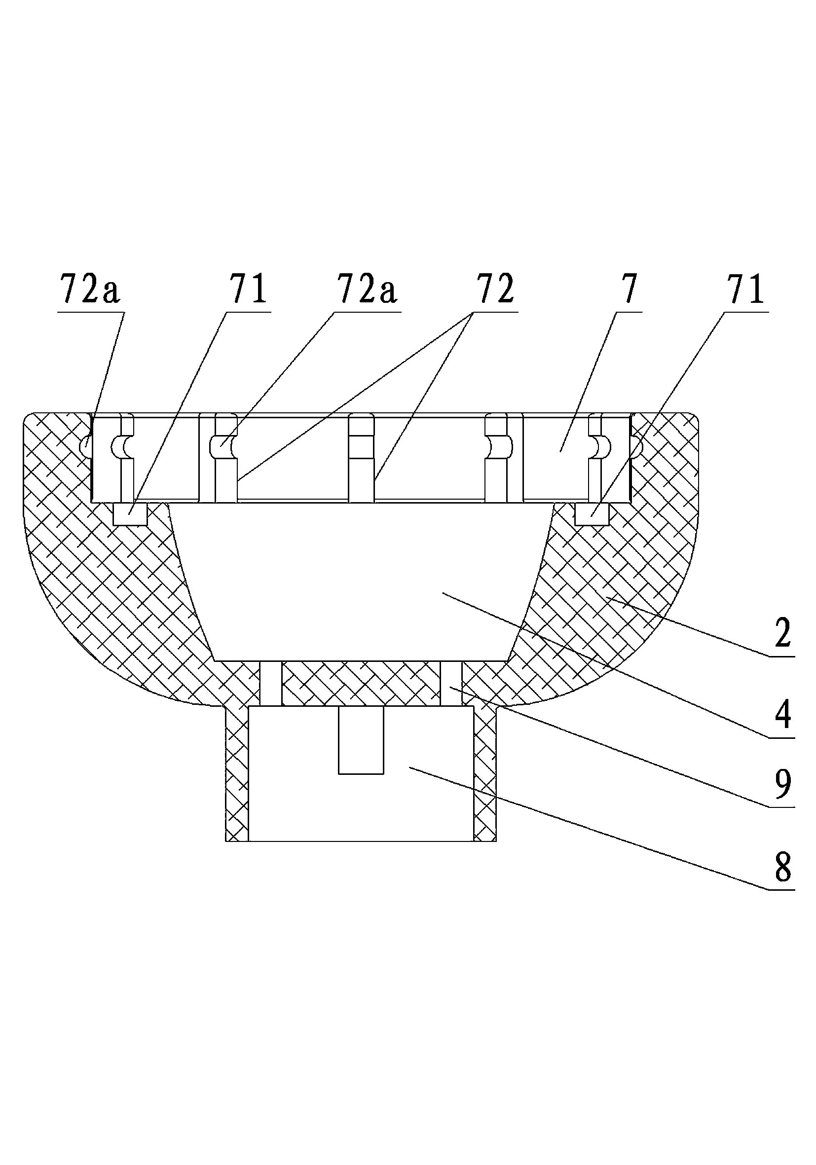 Device for realizing LED (Light Emitting Diode) encapsulation