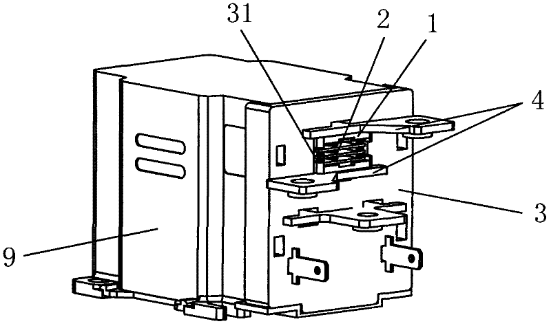 Relay with arc quenching devices