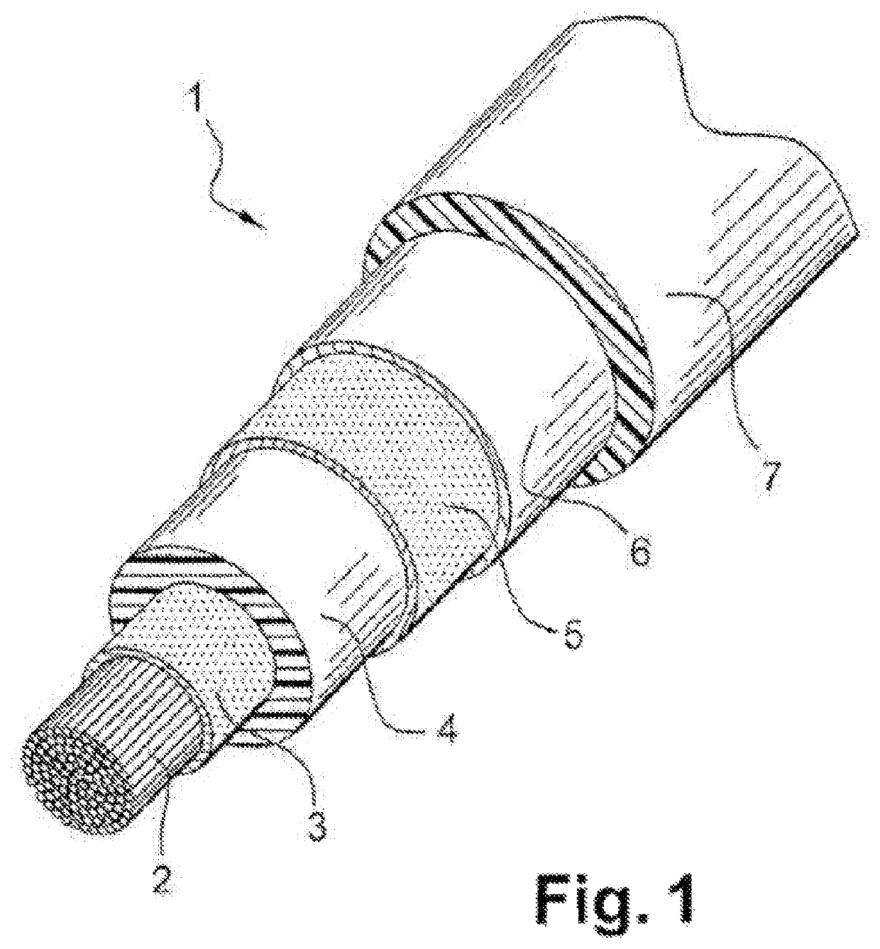 Electrical cable including a crosslinked layer