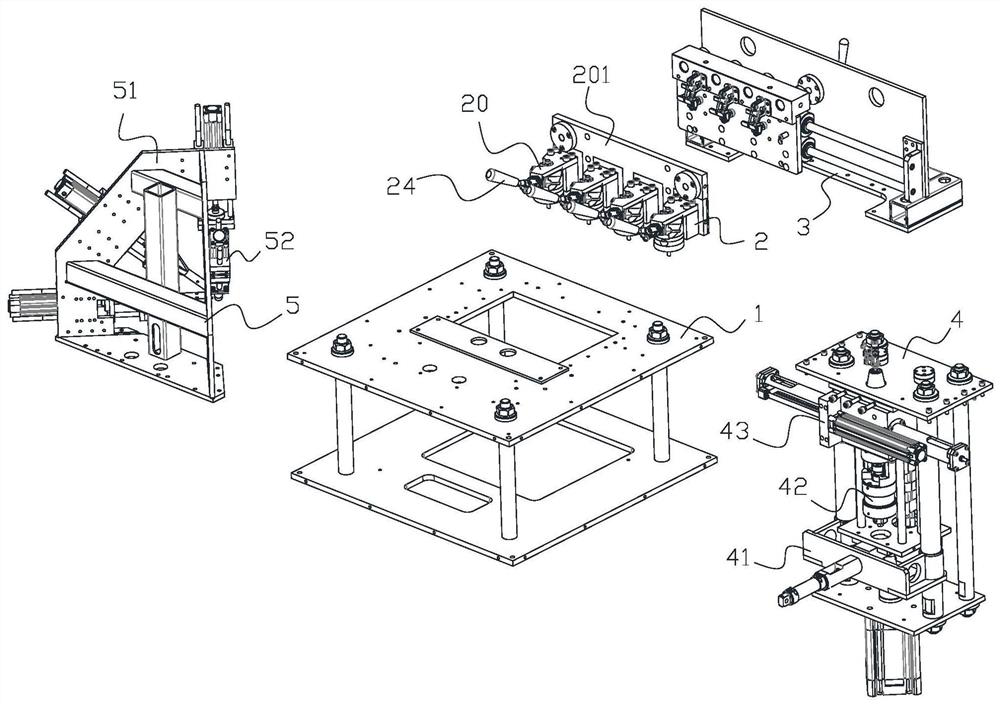 A lower switch valve device for precision three-way valve air tightness detection