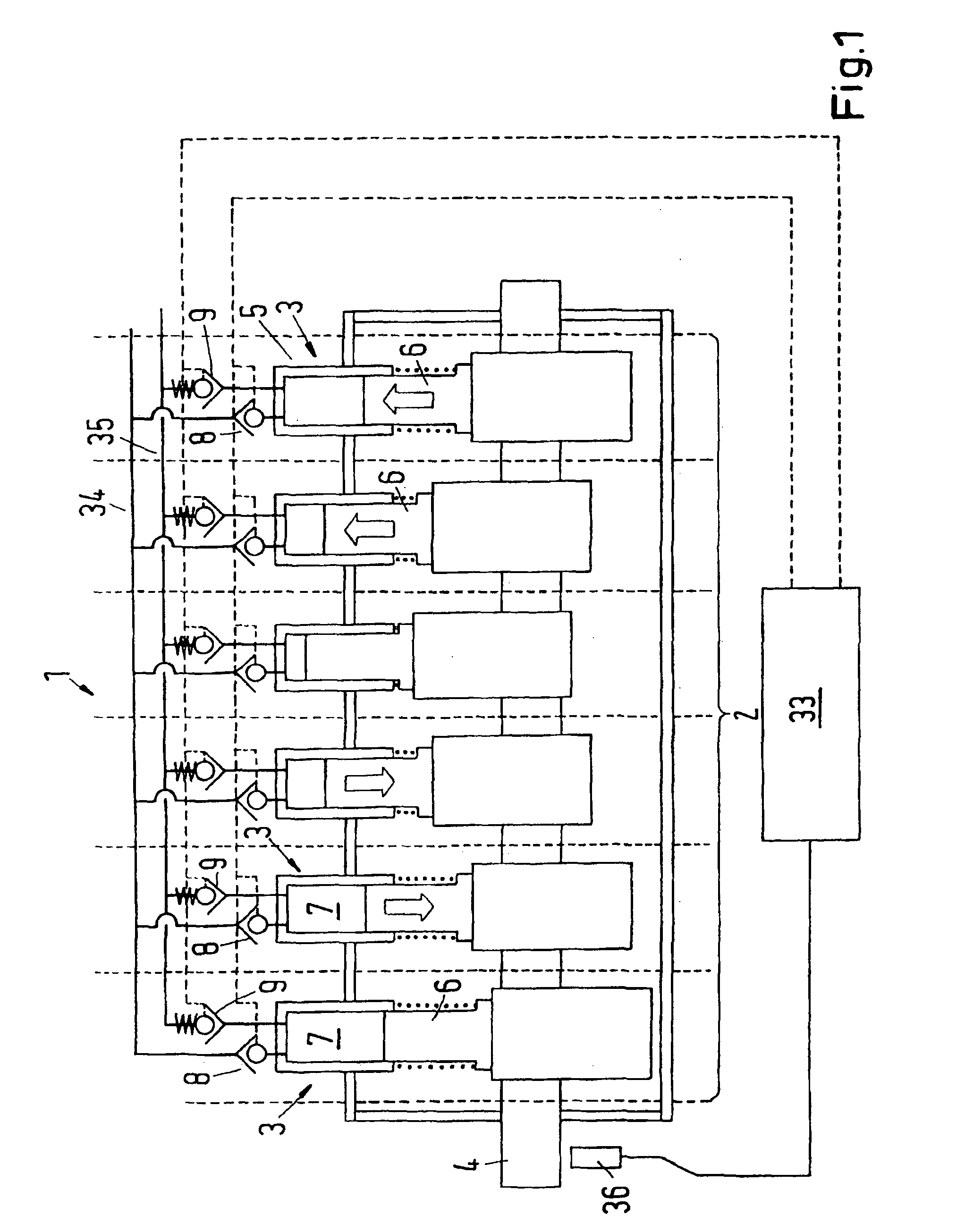 Operating method for fluid working machine
