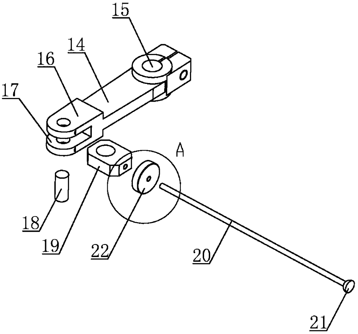 Thin film towing device for film laminating machine