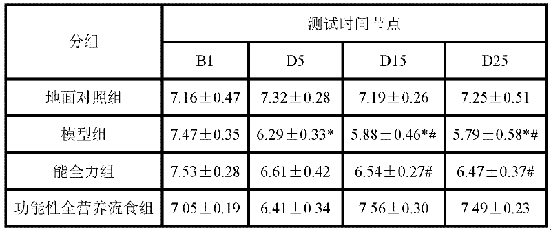 Functional complete nutritional liquid food for aerospace and preparation method thereof