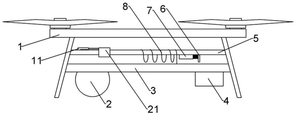 A surveying and mapping drone that can automatically adjust its balance