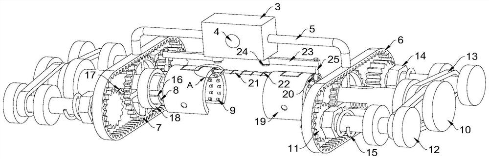 Energy-saving type spraying device for freezer profile