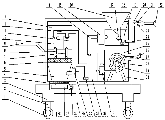 Anesthetic waste gas extracting device applied to anesthetic equipment