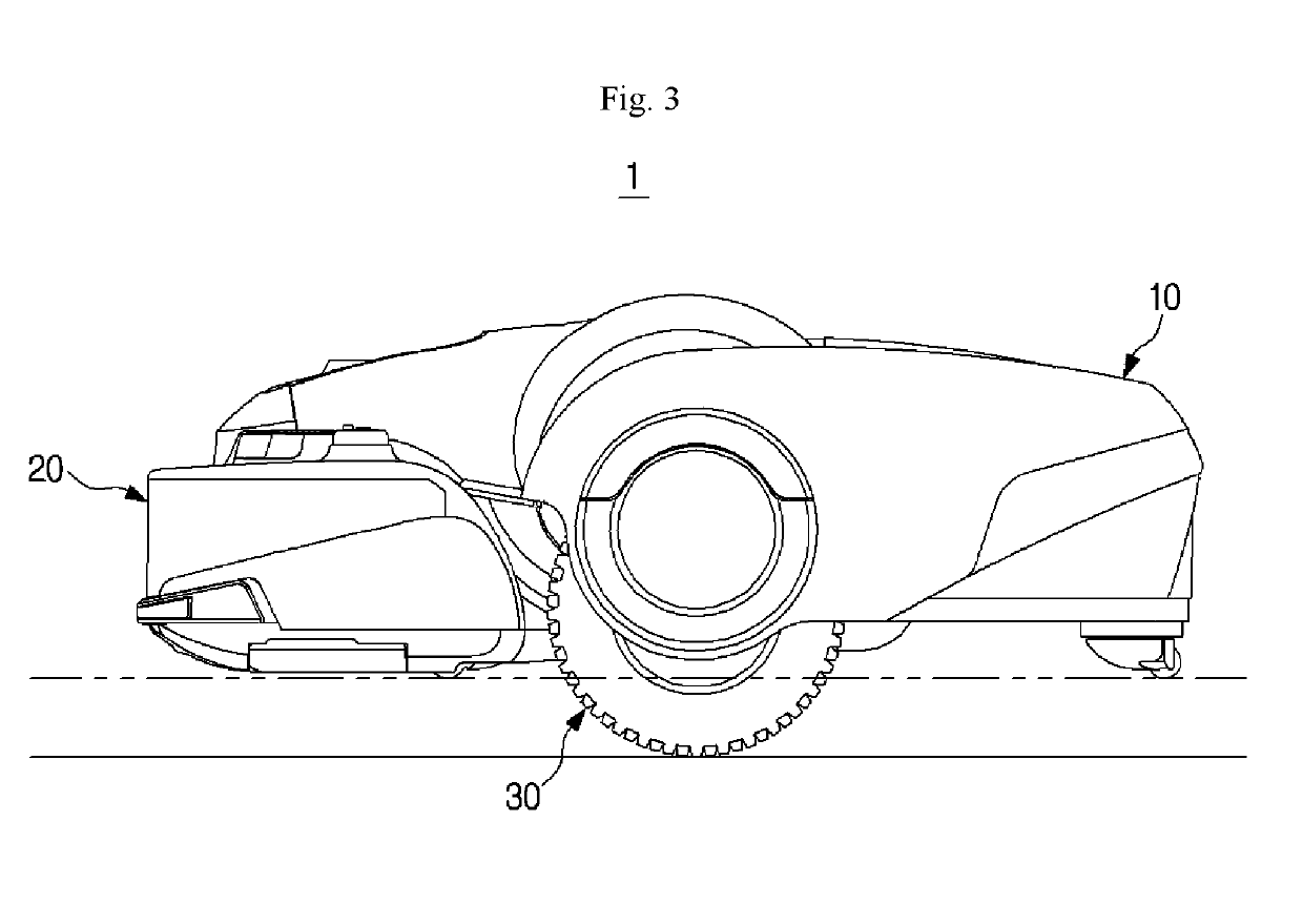 Wheel assembly and robot cleaner having same