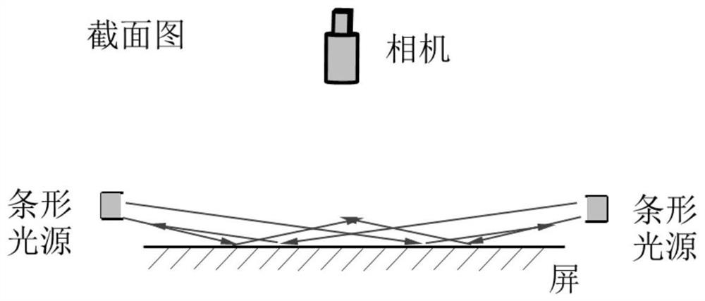 A device and method for detecting surface damage defects based on side-view camera shooting