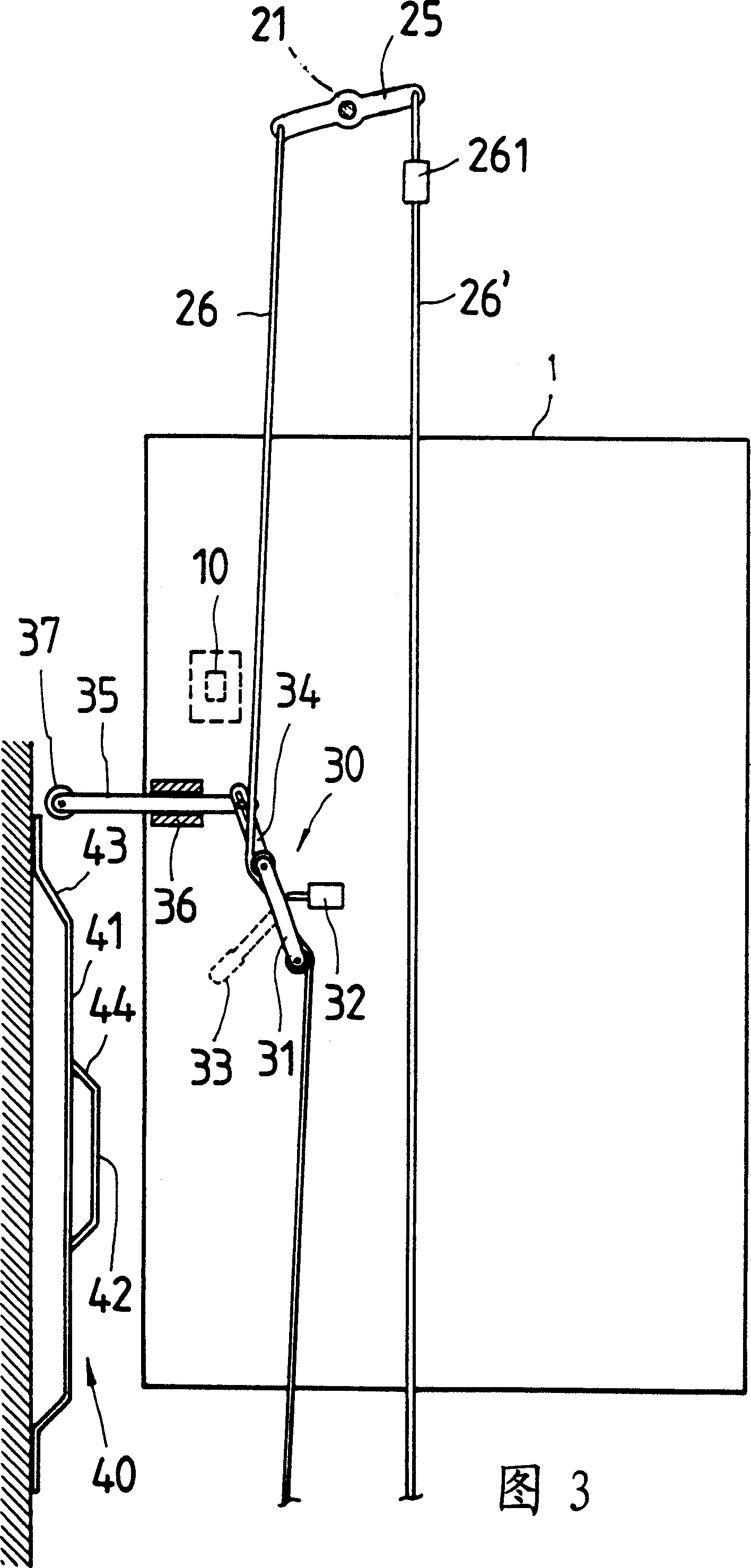 Escape device used in lifter or elevator