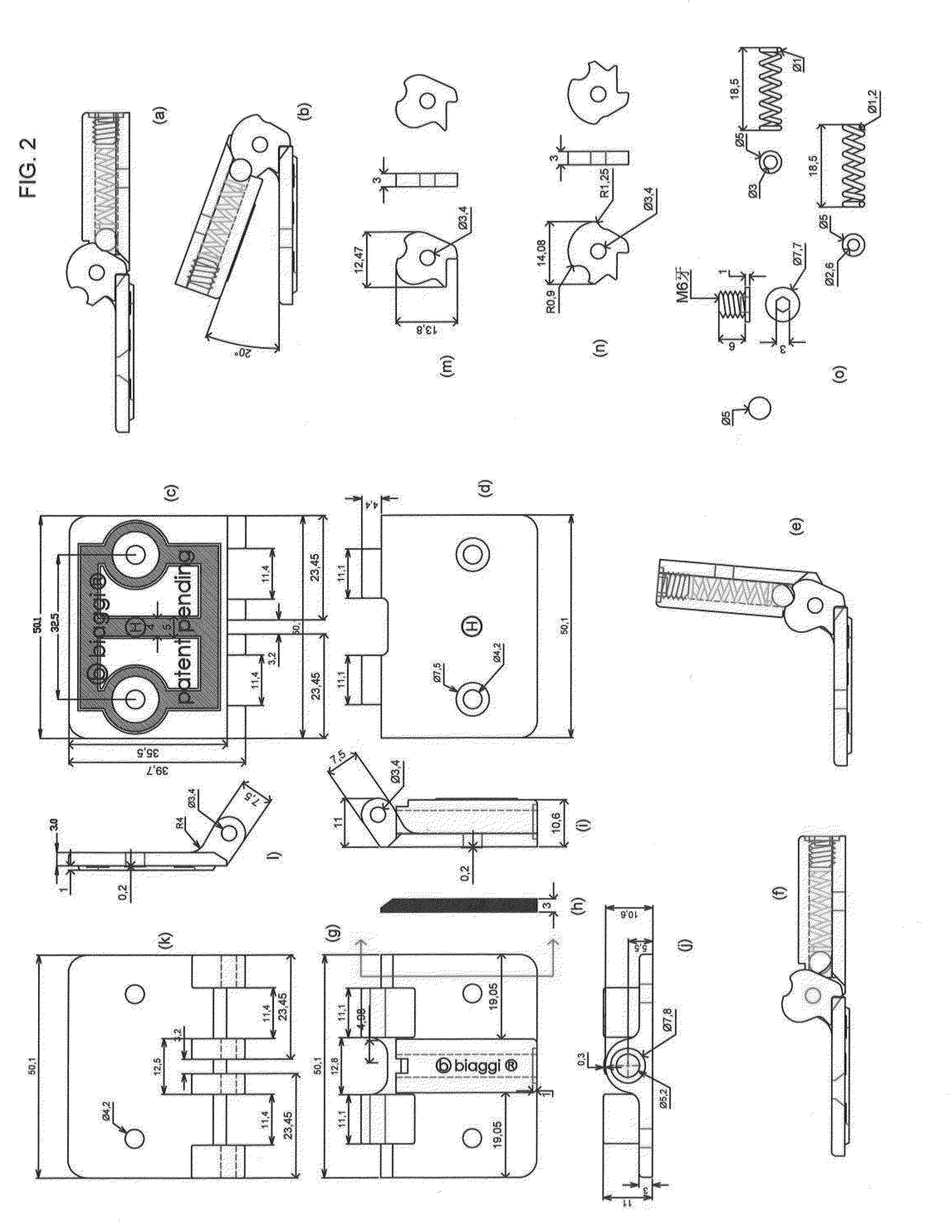 Novel folding luggage and duffles and hinges therefor