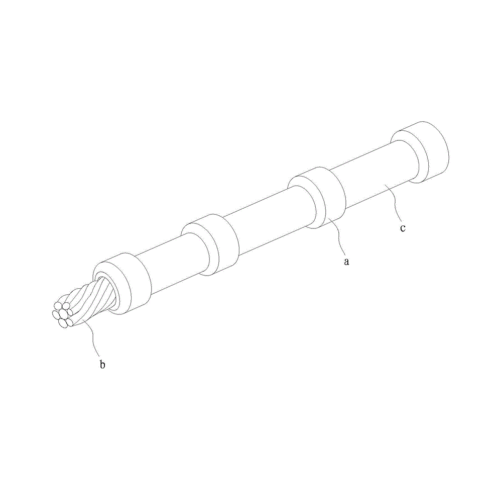 Pull pin type diamond rope saw and manufacturing method