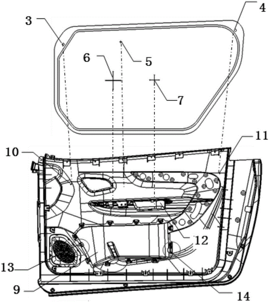 Mode for installing car door waterproof membrane