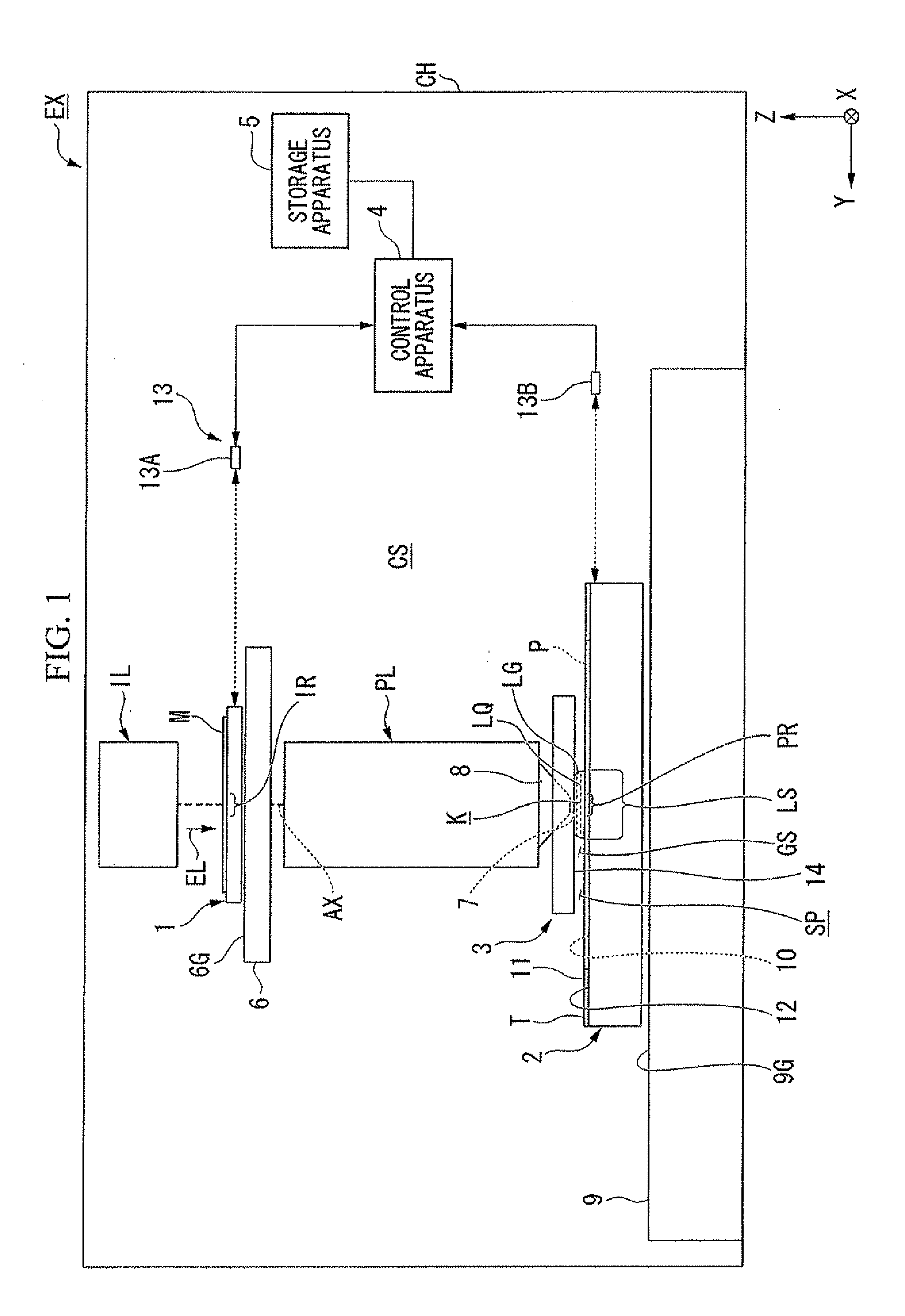 Liquid immersion member, immersion exposure apparatus, liquid recovering method, device fabricating method, program, and storage medium