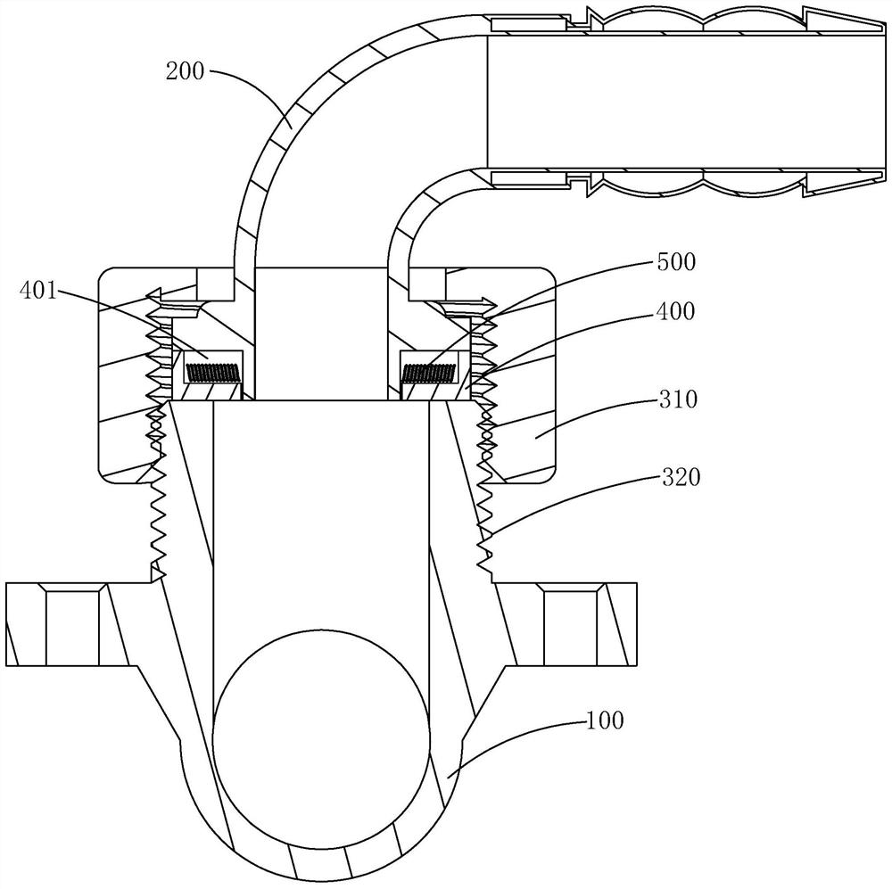 Gas inlet pipeline device and gas stove