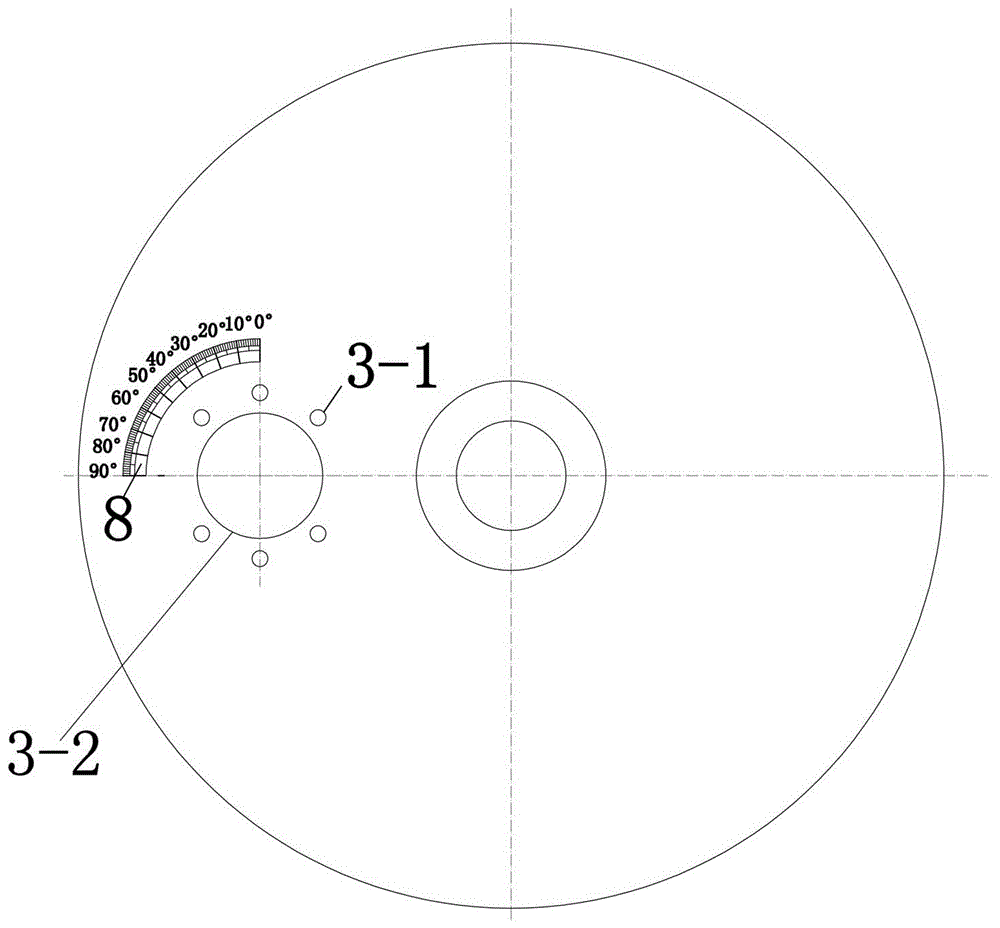 Specimen impacting angle adjusting component and method of rotary erosion wear test device