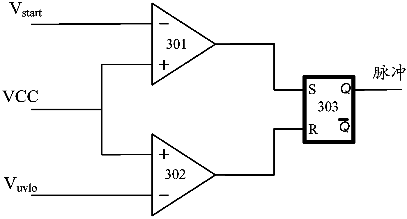 Flyback-type quick-start LED (Light-Emitting Diode) drive circuit structure