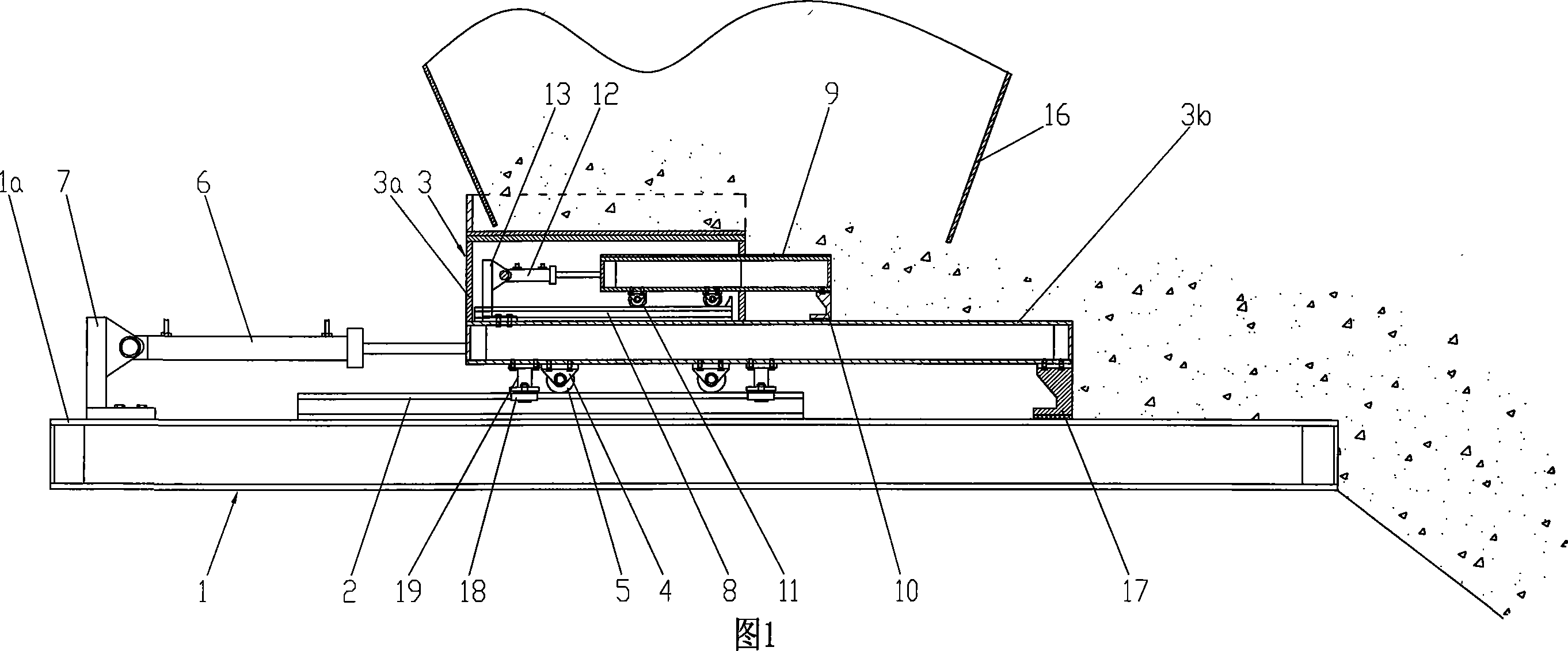 Built-in refuse incineration feed device