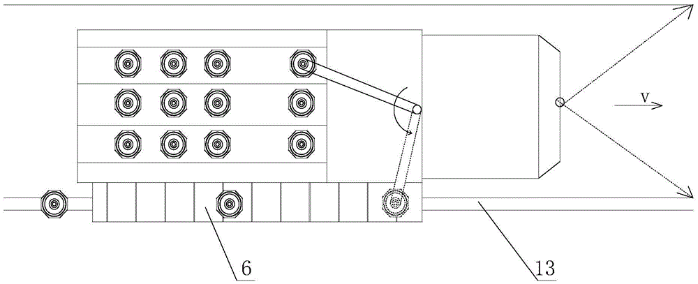 Intelligent automatic traffic road cone arrangement device