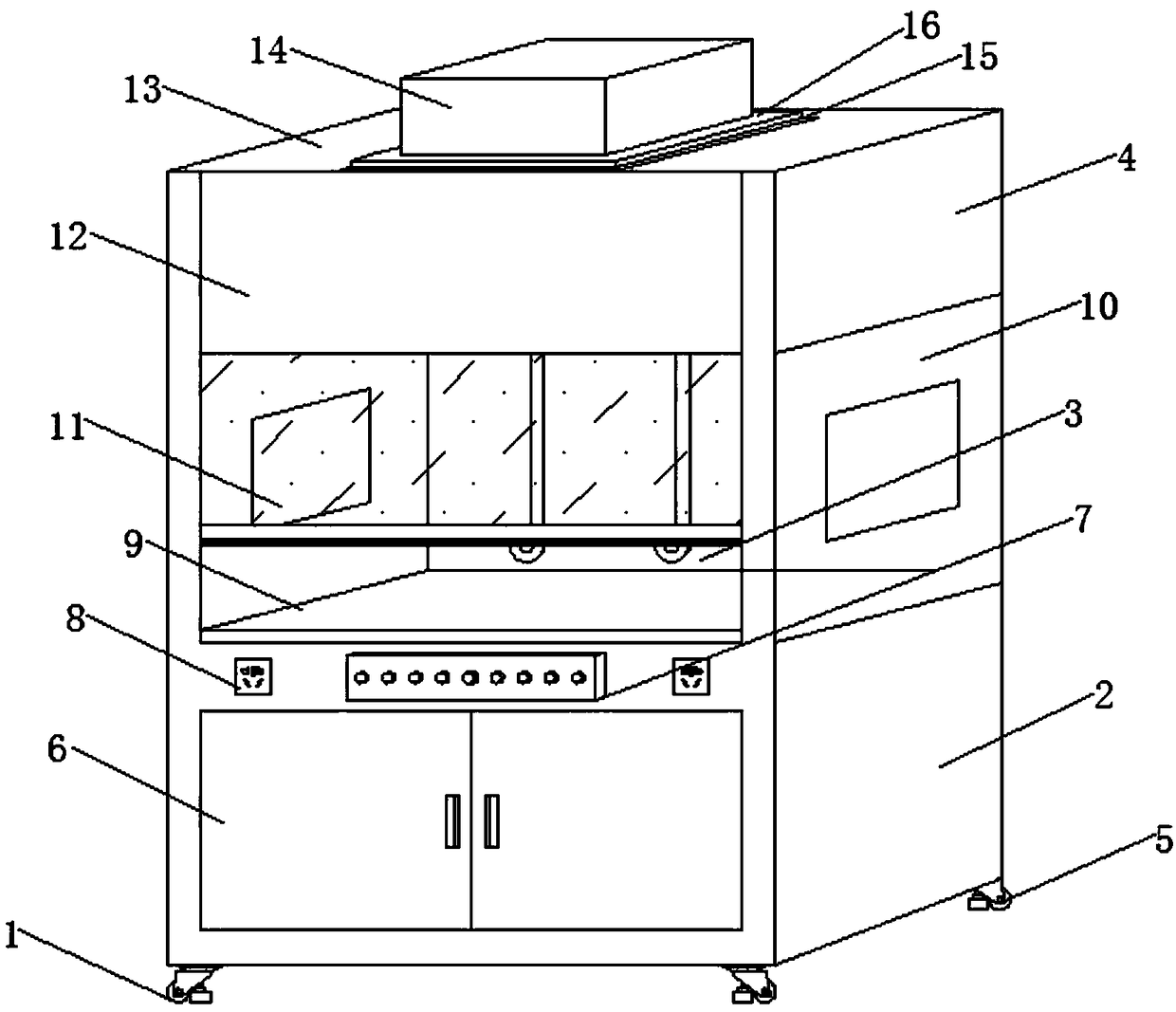 Safe environment-friendly laboratory ventilation hood