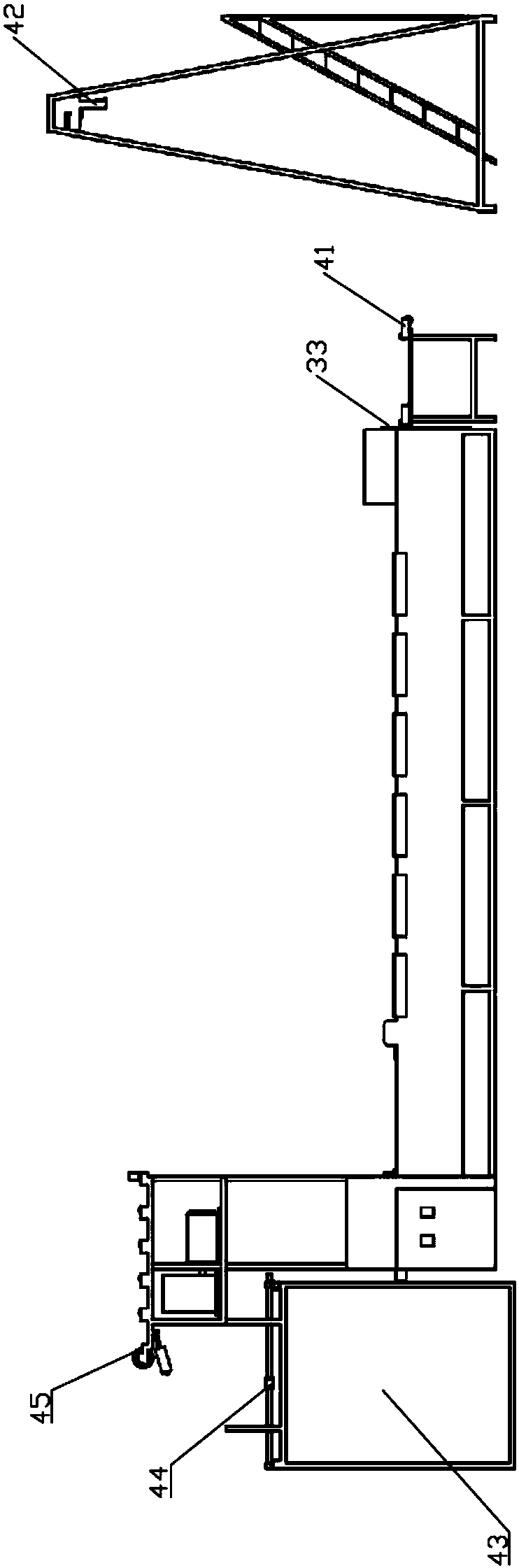 Iron chain breaking strength detection device