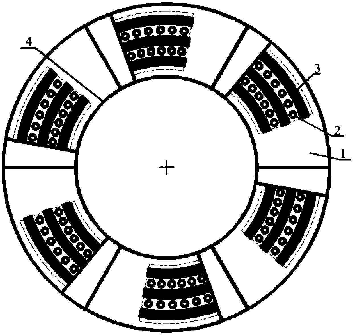 Composite microstructure plane and sector-shaped broken tile thrust bearing and processing method thereof