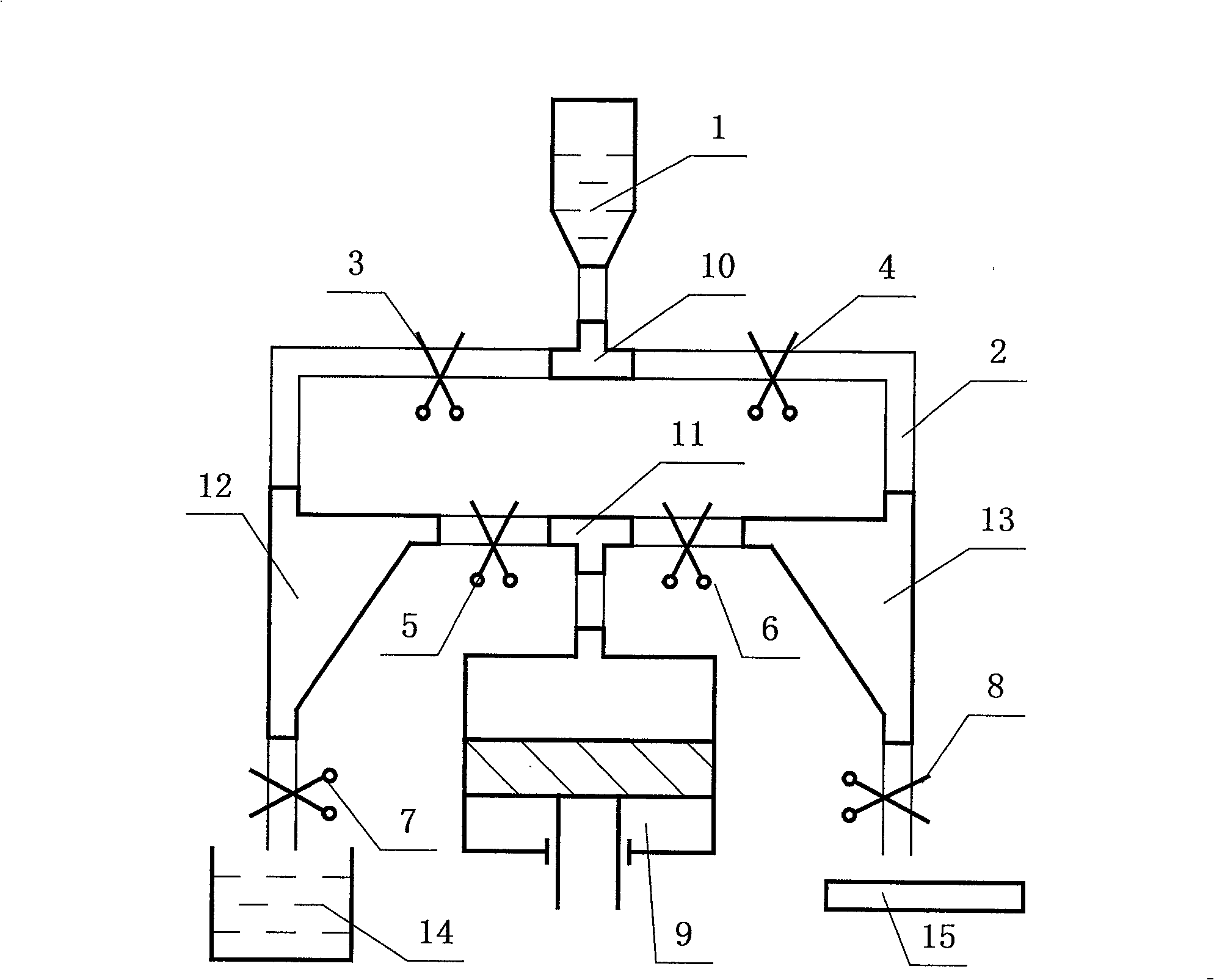 Automatic DNA reaction solution draining device