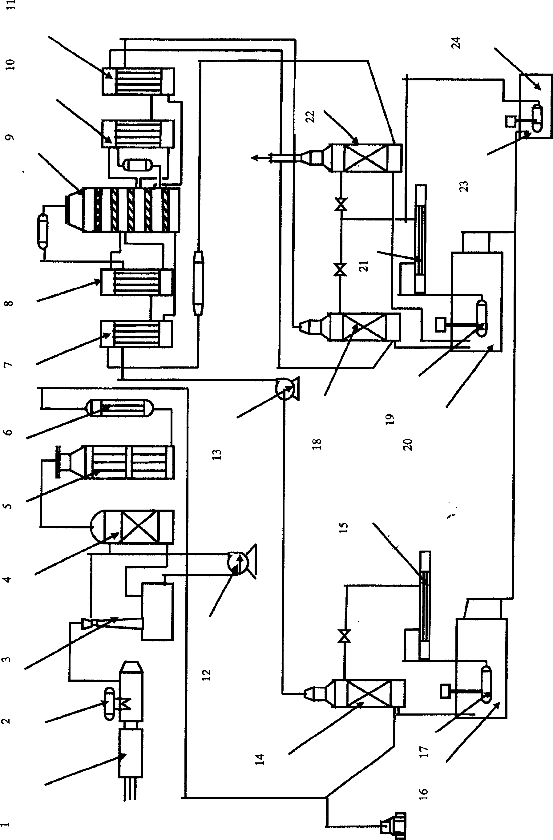 Treatment technology of producing sulfuric acid from alkylated spent sulfuric acid through high temperature decomposition