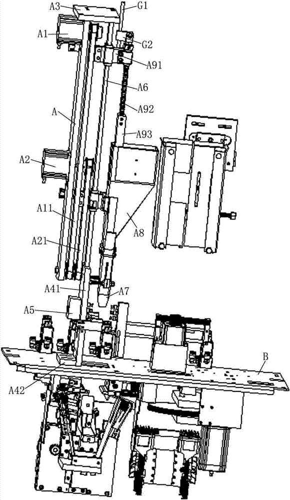 Needle type vacuum pumping and heat seal coding device used for pure electric shaping packaging machine