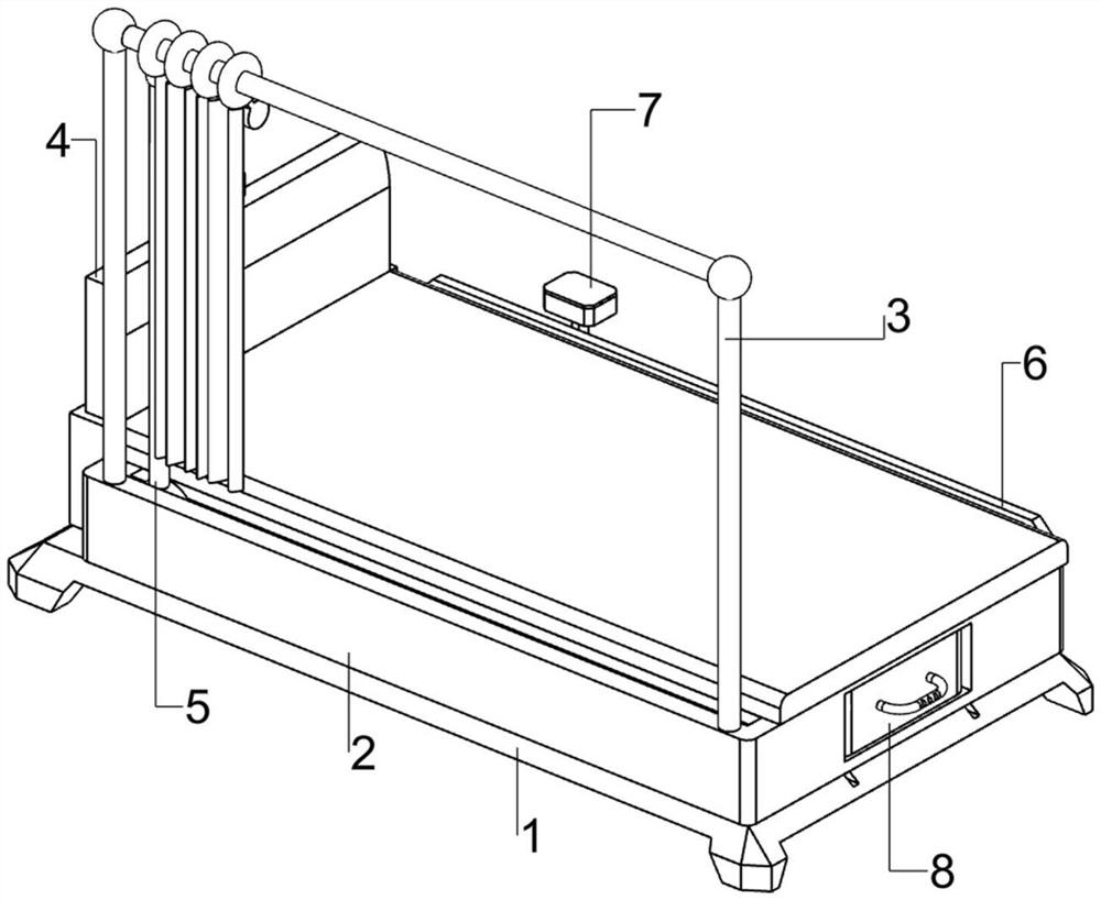 Intelligent anti-falling light-shading student bed