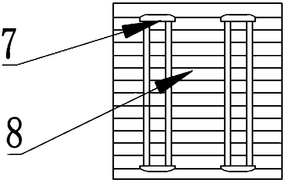 High-efficiency composite pig house discharged gas purification device