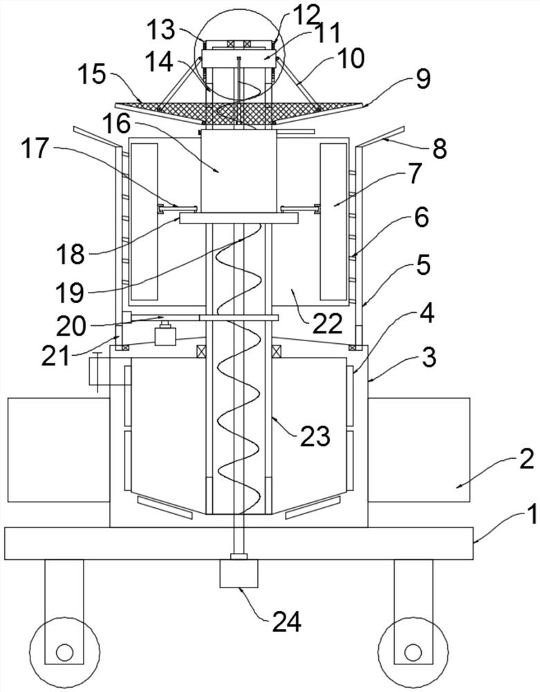 Fresh rice freezing and hulling device