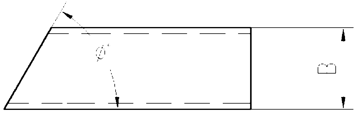 Method for blanking two-sided oblique head structural steel