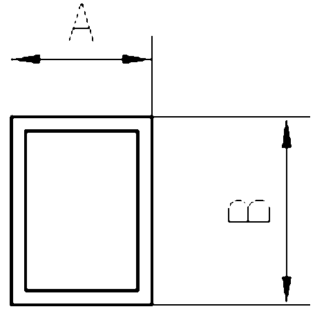 Method for blanking two-sided oblique head structural steel