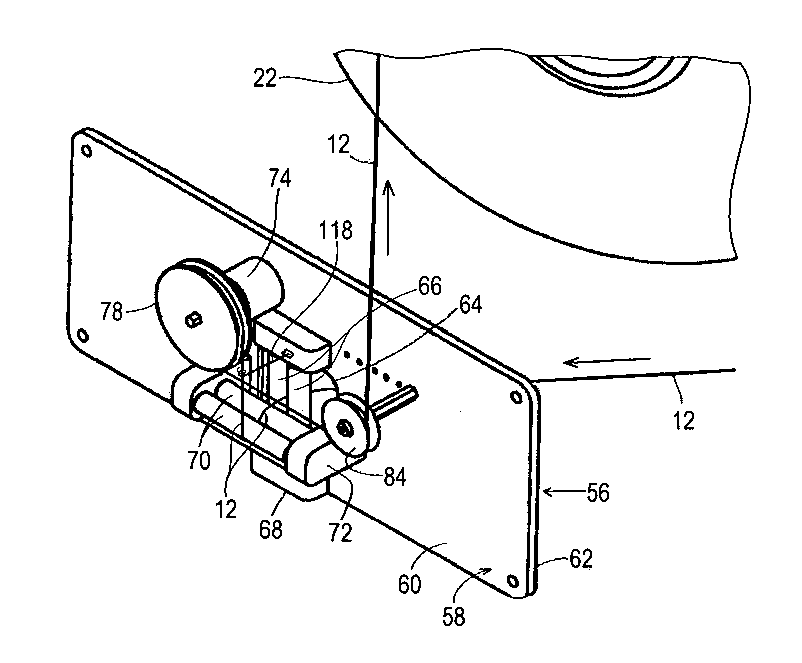 Unwind and feed system for elastomeric thread