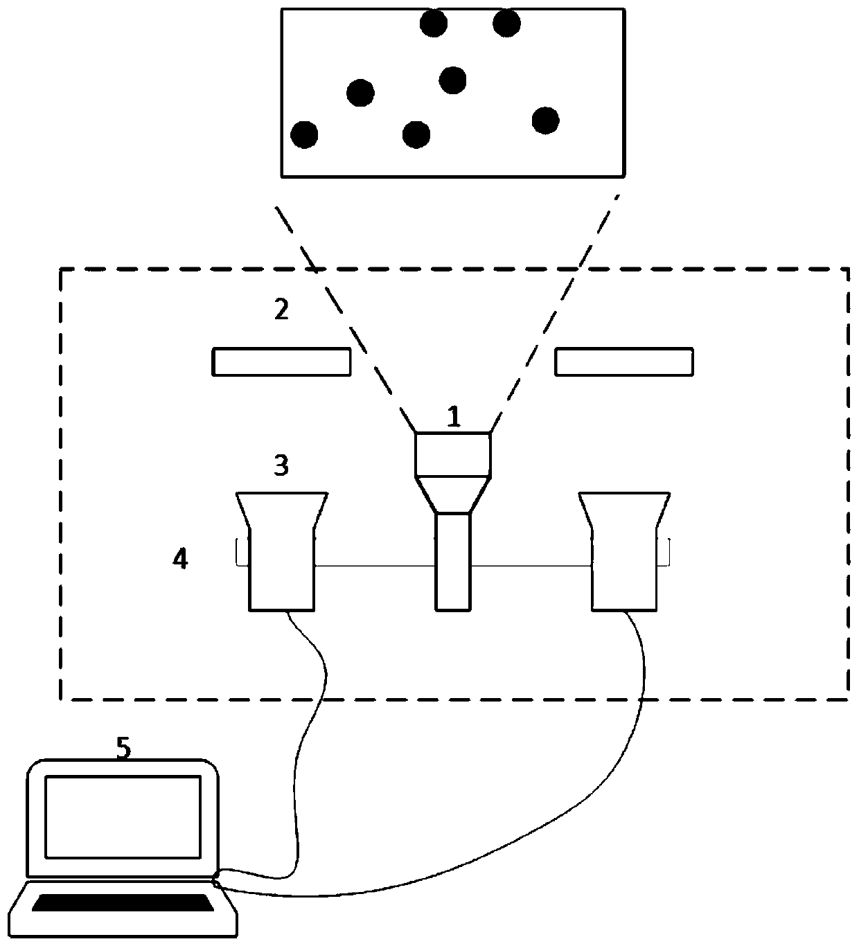 Binocular three-dimensional imaging method combining laser dot matrix and polarization vision