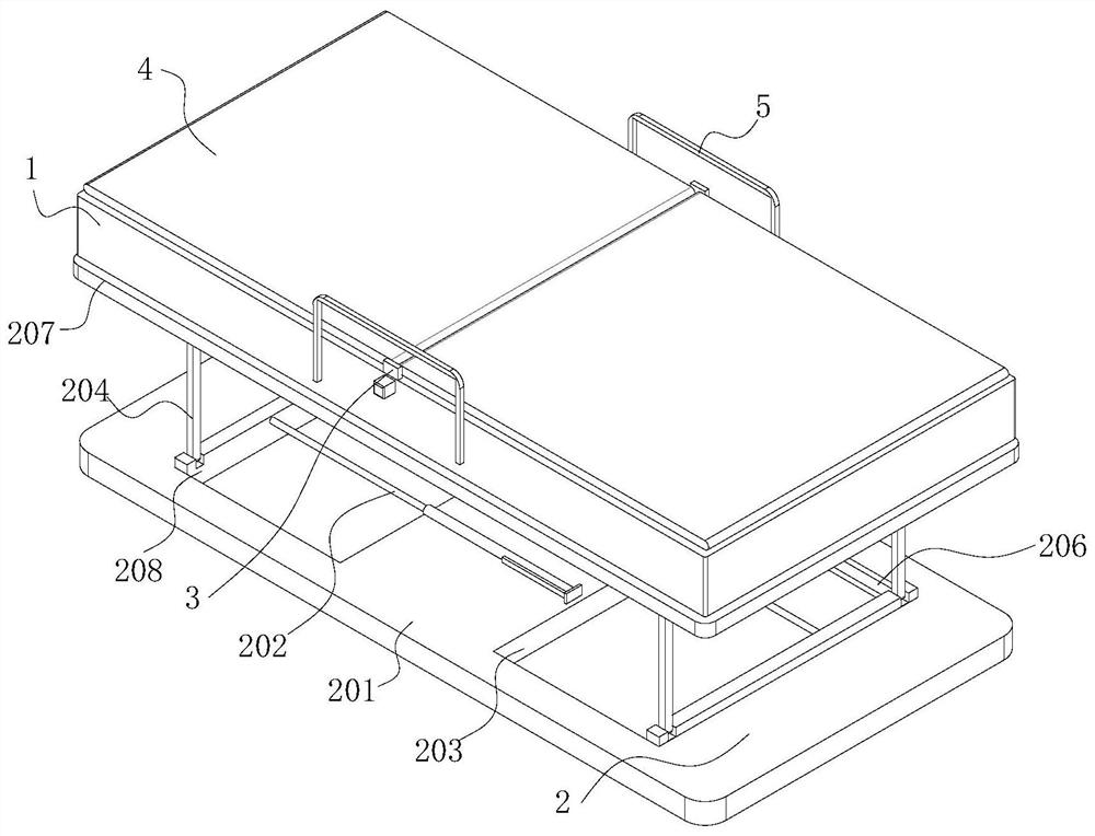 Auxiliary getting-up device for postoperative clinical nursing