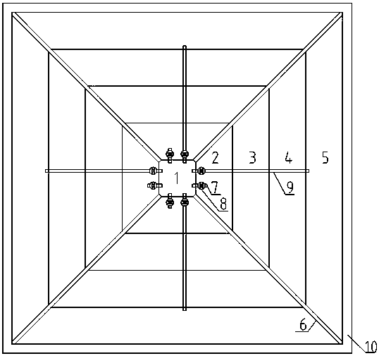 A multi-stage composite ecological filter for treating domestic sewage in villages and towns