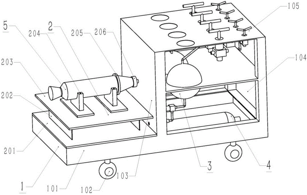 Small Thrust Rocket Engine Mobile Test Platform