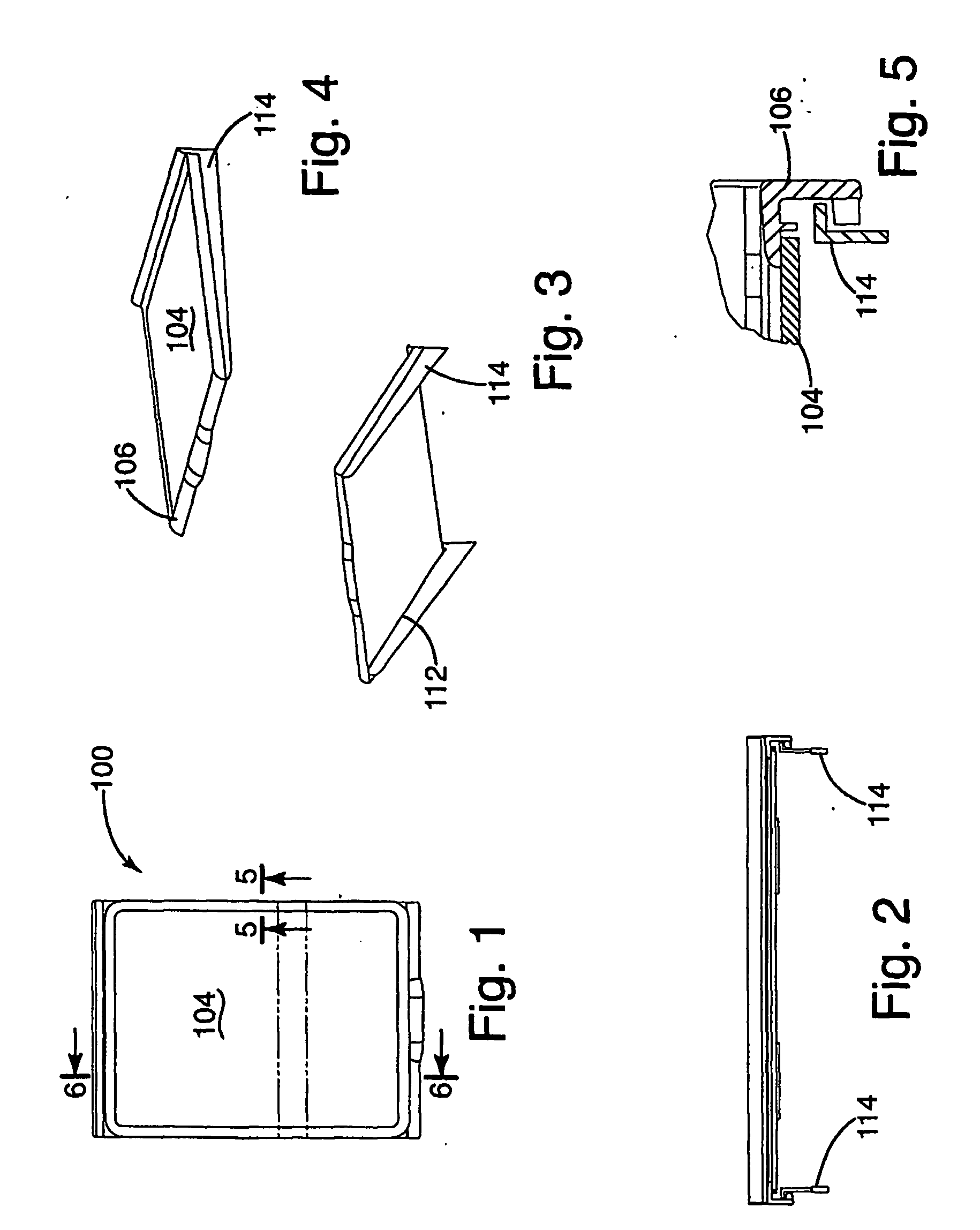 Heat staked shelf