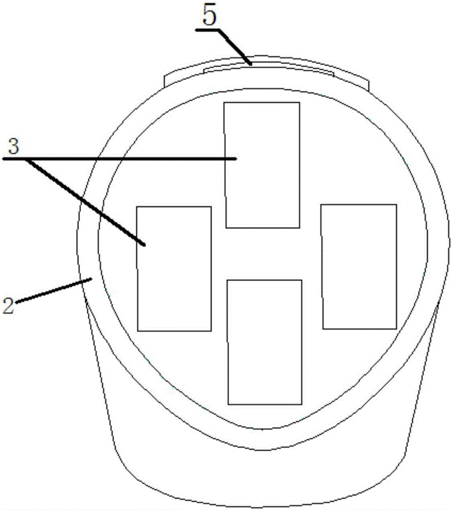 Crush resistance, temperature lowering and locating intelligent safety helmet