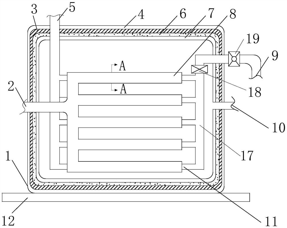 A liquid ammonia evaporator for flue gas denitrification