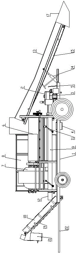 Self-propelled picker for picking up peanuts