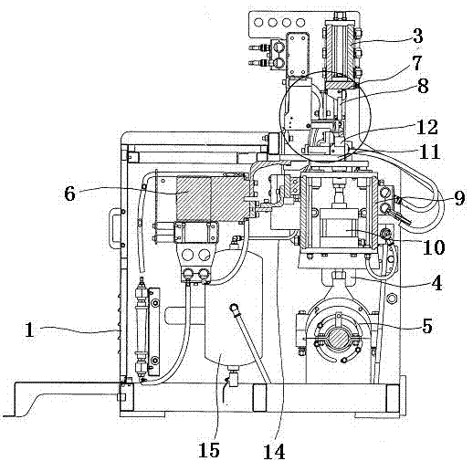 Benchmark mesh welding device for goods-shelf mesh and welding method thereof