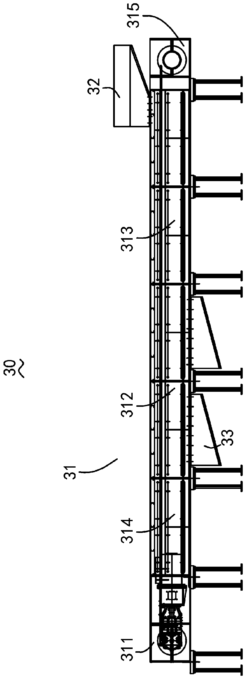 Novel screening scraper reversed loader