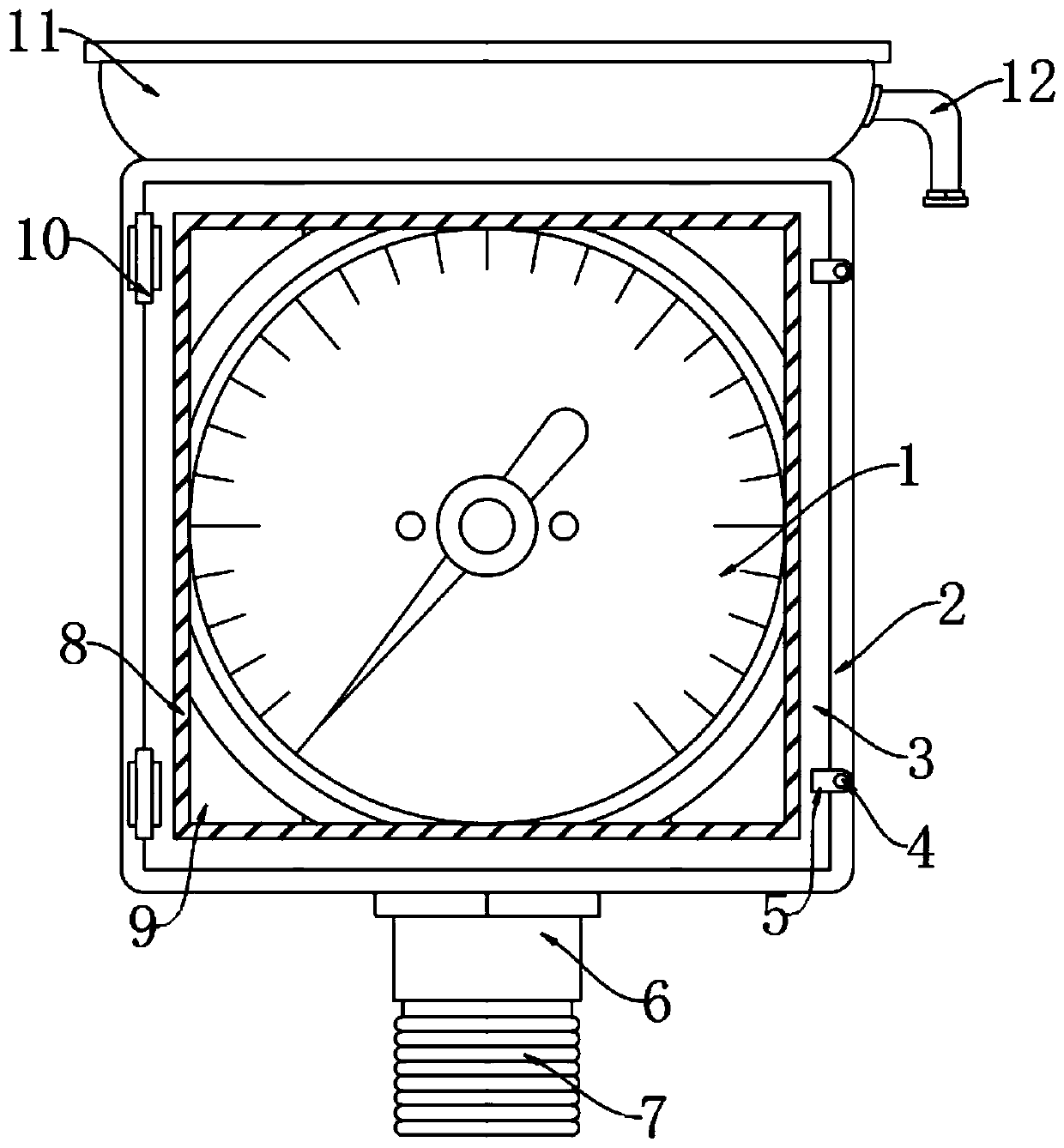 Waterproof industrial instrument capable of being easy to install