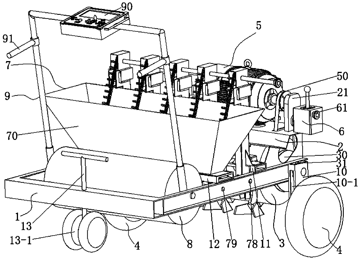 Garlic sowing machine