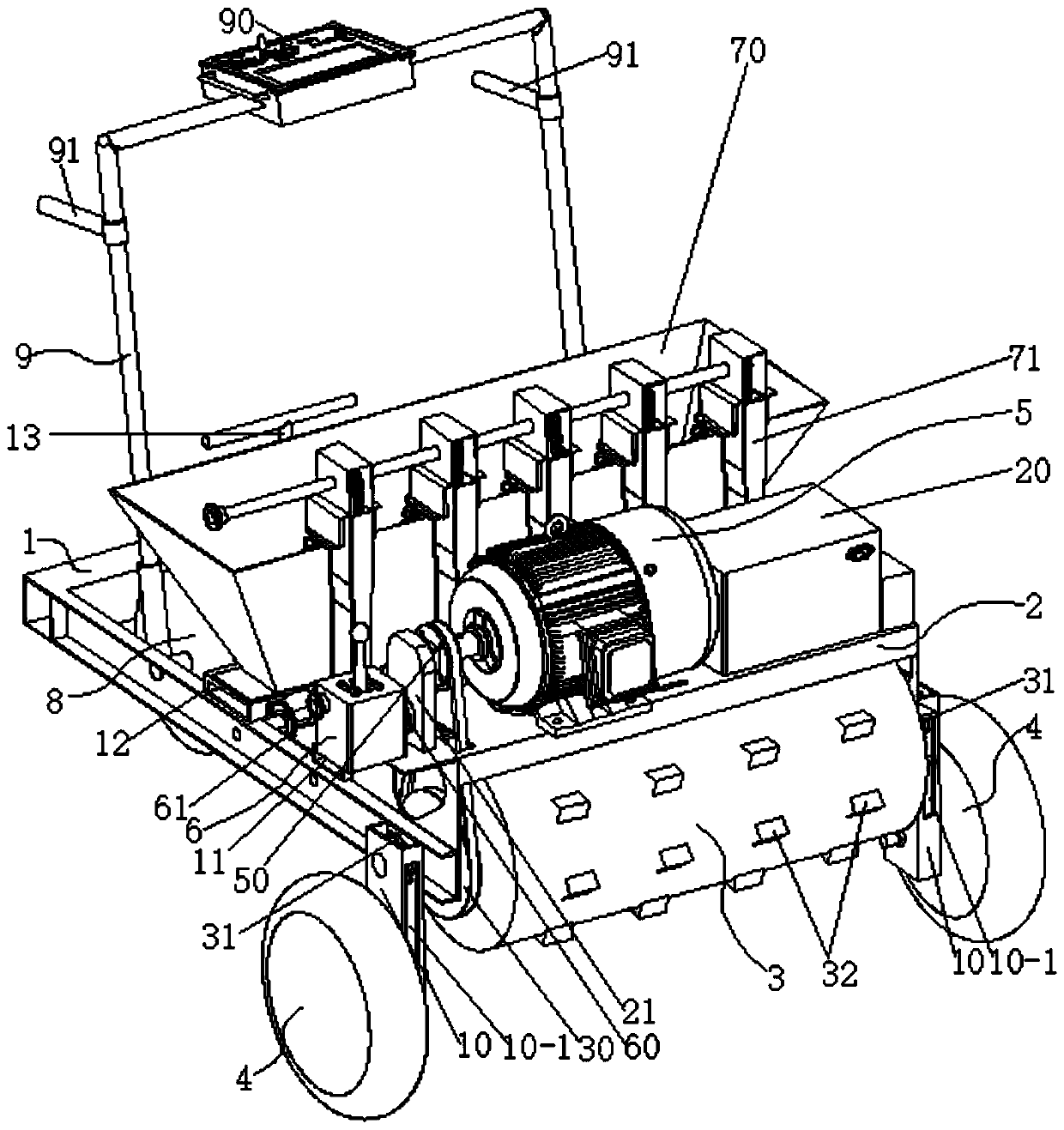 Garlic sowing machine