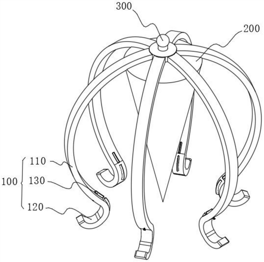 Flexible peeling assisting device with sectioning function and for canned orange processing