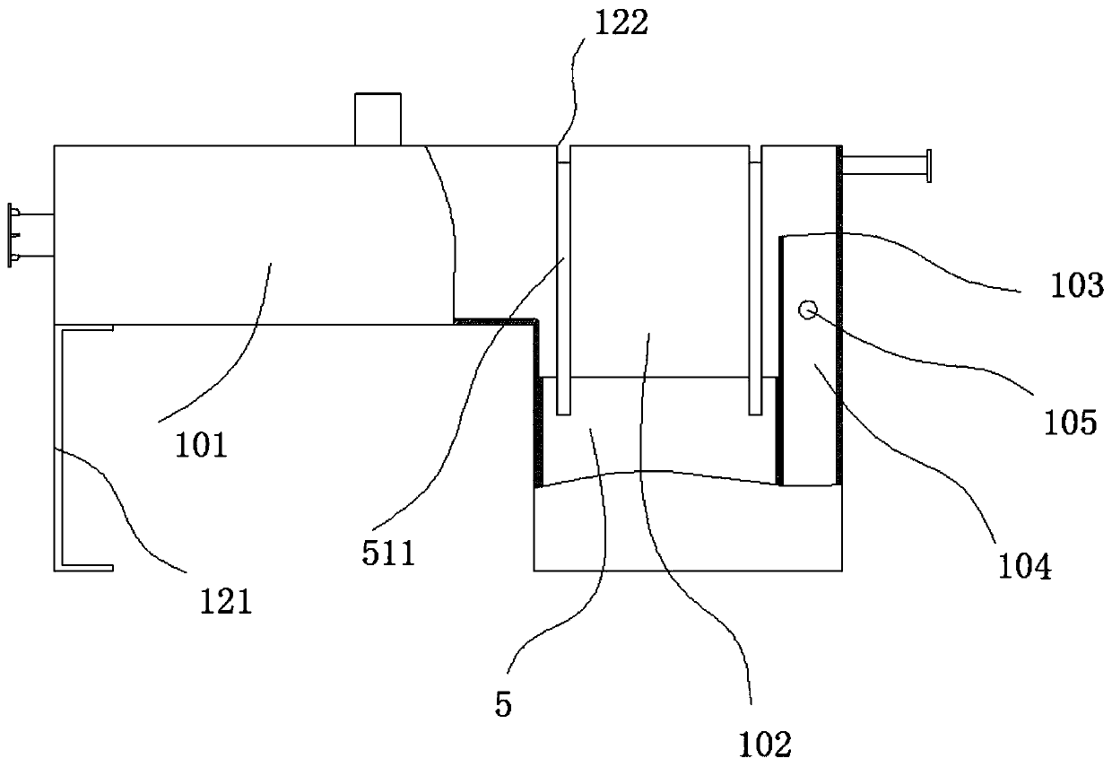 Urban and rural life sewage treatment device